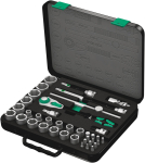 8100 SC 4 Zyklop Speed Ratchet Set, 1/2" drive, imperial, 38 pieces