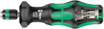 Wera 826 T Kraftform Turbo bit-holding screwdriver handle with Rapidaptor quick-release chuck, 1/4" x 146 mm