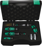 Wera 7443/61/9 Assembly set for tyre pressure control systems, 9 pieces