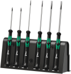 Wera 2035/6 A Screwdriver set and rack for electronic applications, 6 pieces