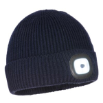 Portwest B033NAR Workman's LED Beanie Navy  R