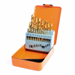 VAUNT 19pc HSS Drill Bit Set – 1–10 mm Metal Case | E1324040