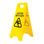 Portwest HV20YER Wet Floor Warning Sign Yellow  R