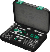 8100 SA 4 Zyklop Speed Ratchet Set, 1/4inch drive, imperial, 41 pieces