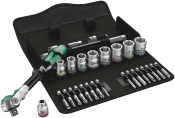 8100 SB 6 Zyklop Speed Ratchet Set, 3/8inch drive, metric, 29 pieces