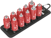 Belt B VDE 1 Zyklop bit socket set TORX® / hexagonal socket with holding function, 3/8inch drive, 11 pieces