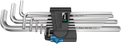 950/9 L Hex-Plus HF 1 L-key set, metric, chrome-plated, with holding function, 9 pieces