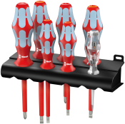 Wera 3160 i/7 Screwdriver set, stainless and rack, 7 pieces