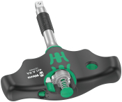 Wera 411 A RA T-handle adapter screwdriver with ratchet function, 1/4inch, 1/4inch x 45 mm