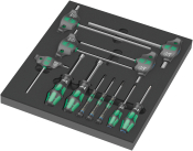 9713 Foam insert Hex screwdriver set 1, 12 pieces