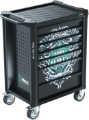 Wera Tool Rebel Roller Cabinet – 7‑Drawer, 94‑Piece Tool Set