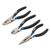 DRAPER Pliers Set (3 Piece) – Soft Grip Carbon Steel | 07056