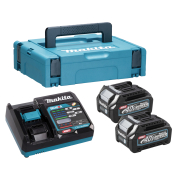 Makita 191J85-8 XGT 40V Kit | 2x 2.5Ah Batteries, 240V DC40RA Charger & Makpac 1