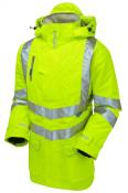 Pulsar P187 Hi-Vis Yellow Padded Storm Coat – Size XL, EN ISO 20471 Class 3 Waterproof