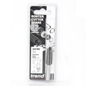 Trend 33/60X8MM Arbor 33/60 for 1/4 bore tools