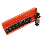 SEALEY 10pc 1/2inch Drive Metric Impact Socket Set | AK56/11M