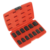 SEALEY 13pc 1/2inch Drive Metric Impact Socket Set | AK5613M