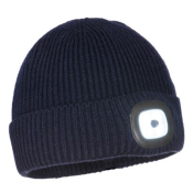 Portwest B033NAR Workman's LED Beanie Navy  R