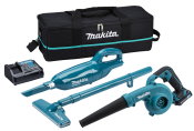 Makita CLX247SAX1 12V Max CXT Cleaning Kit | Cordless Vacuum & Blower with Batteries & Toolbag