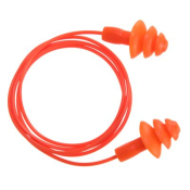 Portwest EP04ORR Reusable Corded TPR Ear Plugs (50 Pairs) Orange  R