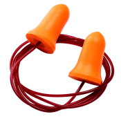 Portwest EP09ORR Bell Comfort PU Foam Ear Plugs Corded (200 Pairs) Orange  R