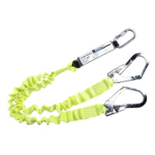 Portwest FP52YER Double Elasticated 1.8m Lanyard With Shock Absorber Yellow  R