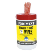 Portwest IW30ORR Heavy Duty Hand Wipes (80 Wipes) Orange  R