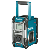 Makita MR001GZ 12V–40V Max XGT Cordless Job Site Radio (Blue) – Durable, High-Quality Sound for Professionals