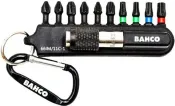 Bahco 66IM/11C‑1 11‑Piece 25 mm Impact Torsion Bit Set – Phillips, Pozidriv, Torx