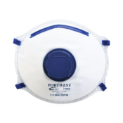 Portwest P203WHR FFP2 Valved Dolomite Respirator (Pk10) White  R