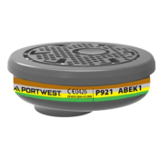 Portwest P921BRR ABEK1 Gas Filter Bayonet Connection (Pk6) Brown  R