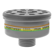 Portwest P926BKR ABEK2 Gas Filter Universal Thread (Pk4) Black  R