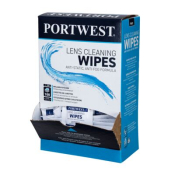 Portwest PA01WHR Lens Cleaning Wipes (100 towelettes)  White  R