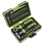 SEALEY 38pc 1/4inch Drive Socket & Bit Set with Case | S01255