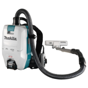 Makita 40V Max VC008GZ02 Backpack Vacuum Cleaner – Compact & Powerful with 2L Capacity, Ideal for Job Sites