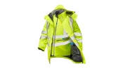Pulsar HV Yellow 7-in-1 Storm Coat – Size L, EN ISO 20471 Class 3 Waterproof