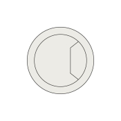 Trend CTI/80/PK1 Cable tidy insert light grey