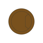 Trend CTI/80/PK2 Cable tidy insert brown