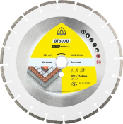 Klingspor DT 300 U diamond cutting blades, 300 x 2,8 x 20 mm 17 segments 50,1 x 2,8 x 7 mm, standard serration