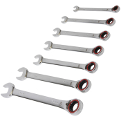 SEALEY AK63945 Reversible Ratchet Combination Spanner Set 7pc Metric Platinum Serie