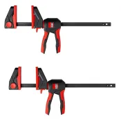 BESSEY EZ360-SET 300mm One-Handed Clamps – Twin Pack | Rotating Handle & Reversible Jaws