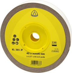 Klingspor KL 385 JF Rolls with cloth backing for Metals, NF metals