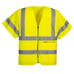 PORTWEST C372 Hi-Vis Half Sleeve Zip