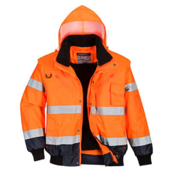 PORTWEST C465 Hi-Vis Contrast Bomber Jacket