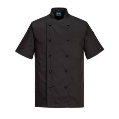 PORTWEST C734 Kent Chefs Jacket ss Black