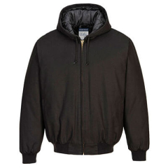 PORTWEST DC801 Duck Quilt Lined Hooded Jacket
