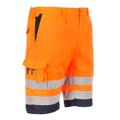 PORTWEST E043 Hi-Vis Poly-cotton Shorts