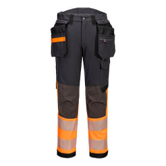 PORTWEST EV442 EV4 Hi-Vis Stretch Detachable Holster Class 1 Trousers