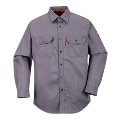 PORTWEST FR89 Bizflame 88_12 FR Shirt Grey