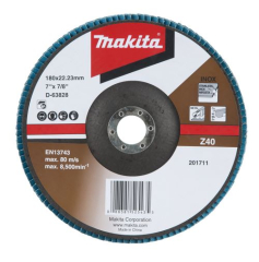 MAKITA FLAP DISCS - FIBRE GLASS ANGLED - ZIRCONIA ALUMINIUM 2*